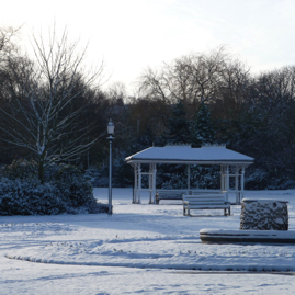 Photo 2 - Bench and Fountain in Snow