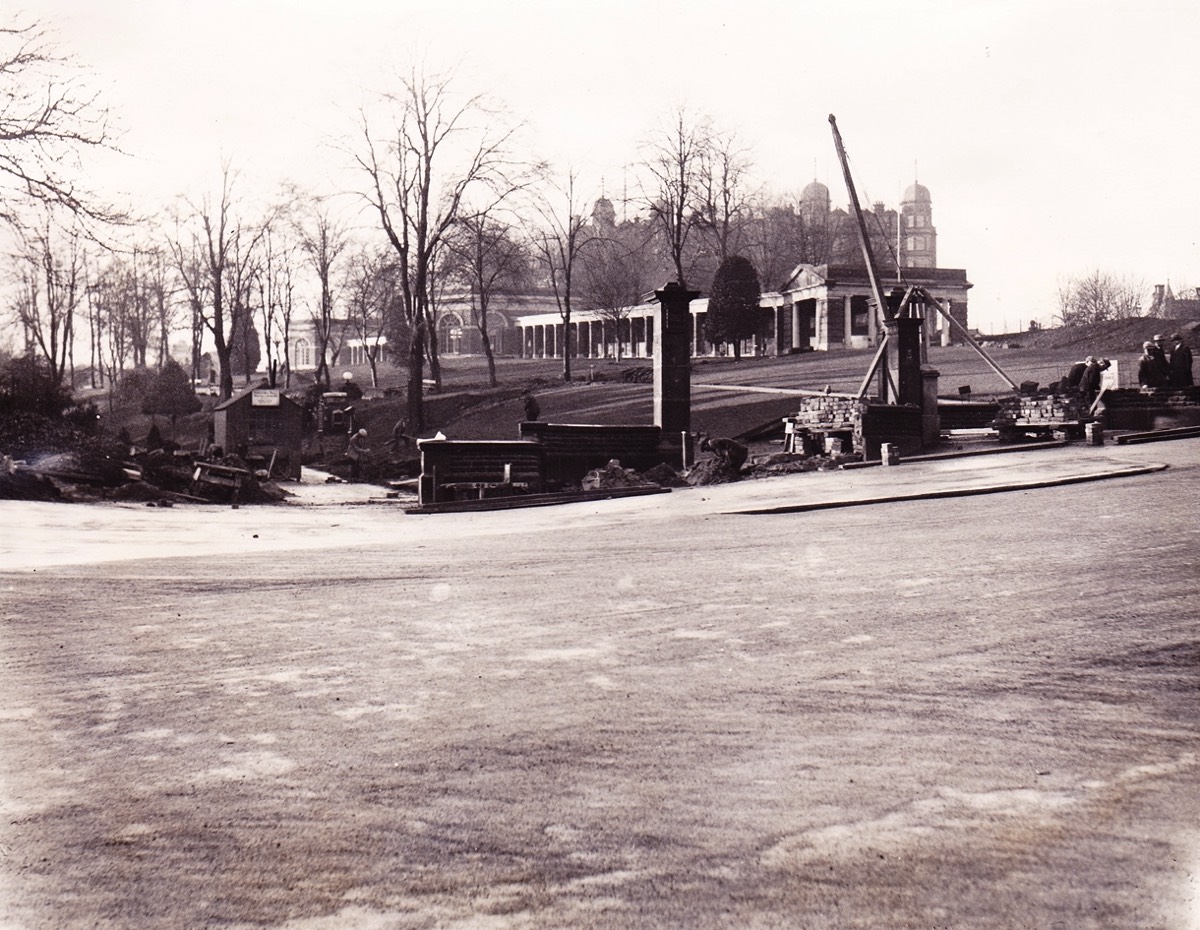 Garden Entrance - Building the Gate Posts c.1931-32*